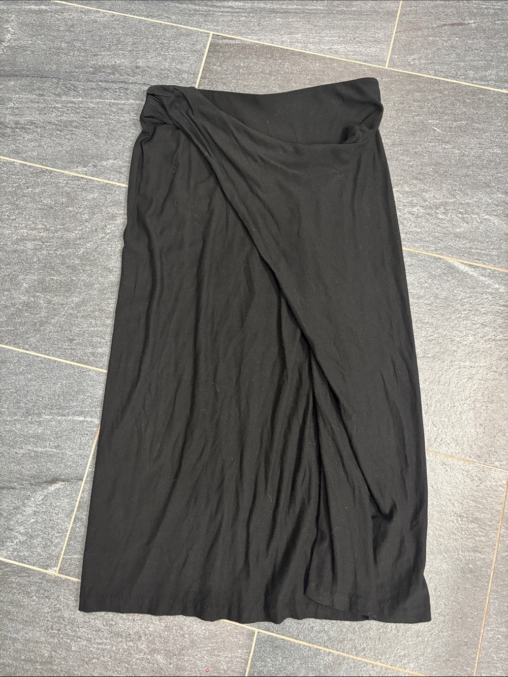Vince Black Maxi Wrap Skirt